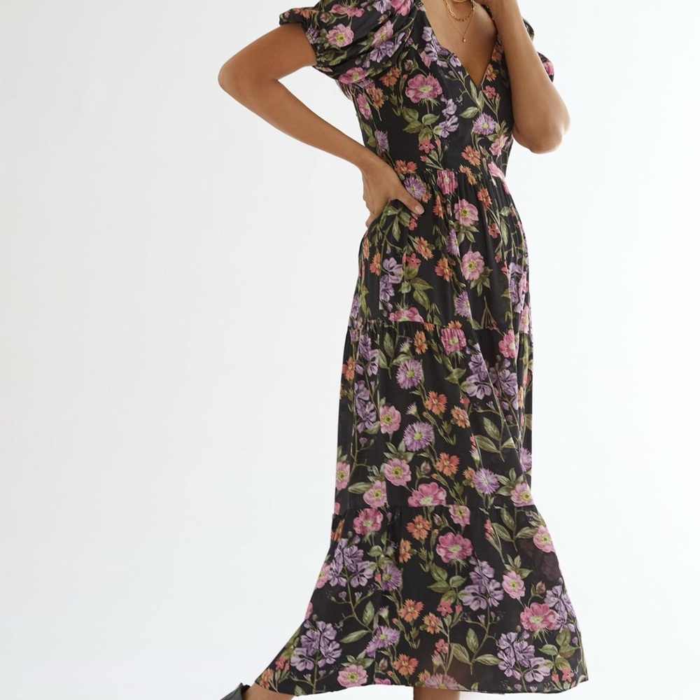 NWT Yumi Kim Floral Midi Dress Size S